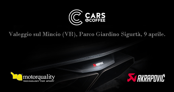 Motorquality e Akrapovič saranno presenti all’appuntamento Cars & Coffee del 9 aprile