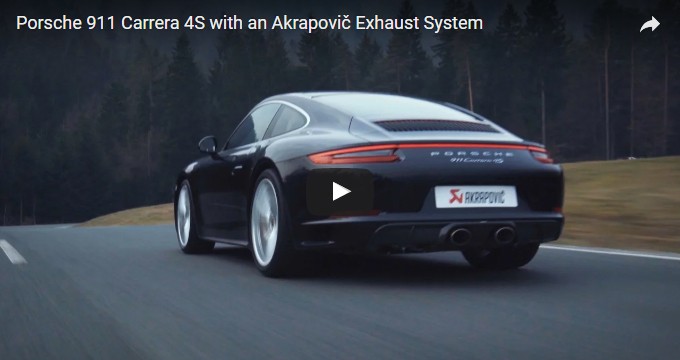 Impianto Akrapovič per Porsche Carrera 4S 991.2: guarda il video!