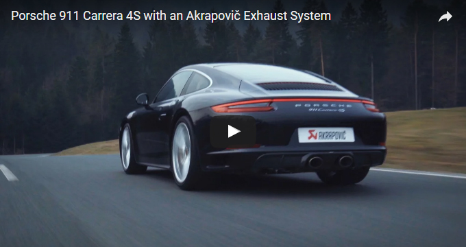 Impianto Akrapovič per Porsche Carrera 4S 991.2: guarda il video!