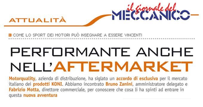 “Performante anche nel mondo dell’aftermarket” – Il Giornale del Meccanico incontra Motorquality.