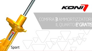 Acquista 4 ammortizzatori KONI SPORT per la tua Auto. 1 è gratis!