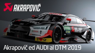 Audi veste Akrapovic: scopri la vettura che parteciperà al DTM con “Rocky”.