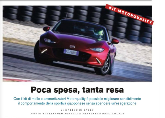 Evo Magazine: Koni Sport e H&R testati sulla nuovissima Mazda MX-5!