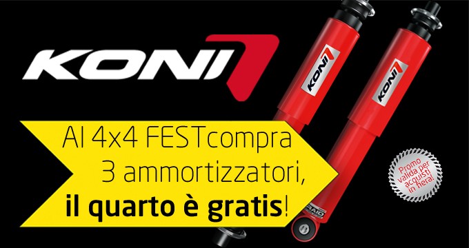 Koni ed Elaborare ti aspettano al 4×4 Fest di Carrara.