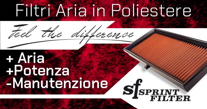 Scegli Sprint Filter, l’unico filtro aria in poliestere!