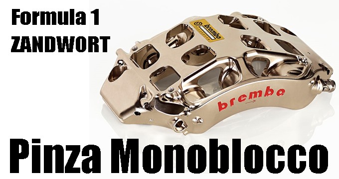 F1: il debutto delle pinze monoblocco Brembo a Zandvoort.