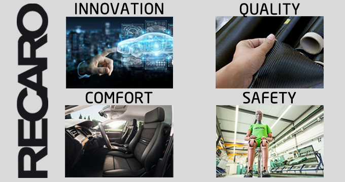 Guida eccellente con i sedili RECARO: innovazione, comfort e leggerezza.