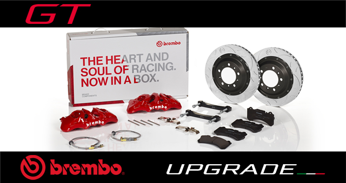Brembo Upgrade GT: eccellente potenza frenante ed alte prestazioni su strada e su pista.