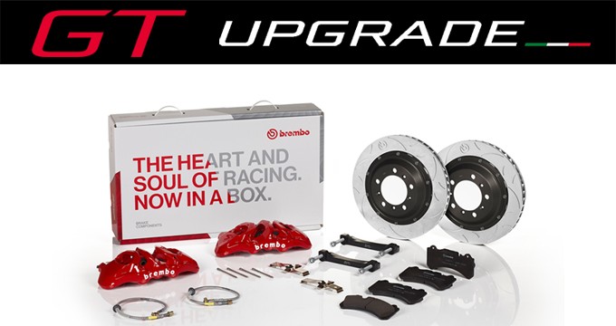 Brembo Upgrade GT: la gamma più completa di sistemi frenanti ad alte prestazioni sul mercato.