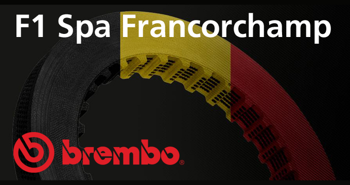 L’IMPIEGO DELLE PINZE DEI FRENI BREMBO A SPA-FRANCORCHAMPS.