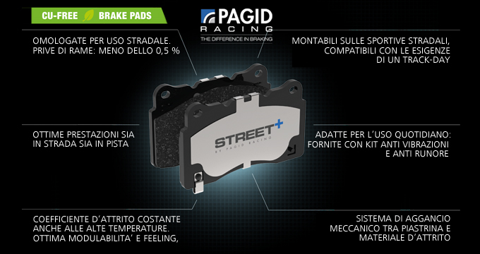 Street Plus: la pastiglia stradale ad alte prestazioni di Pagid Racing.