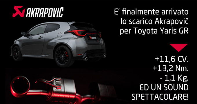 Akrapovič per Toyota Yaris GR: finalmente disponibile l’impianto di scarico!